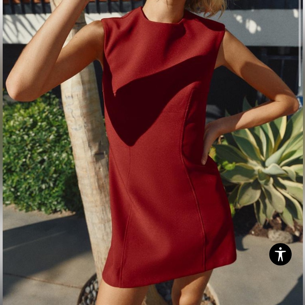 Seamed mini dress